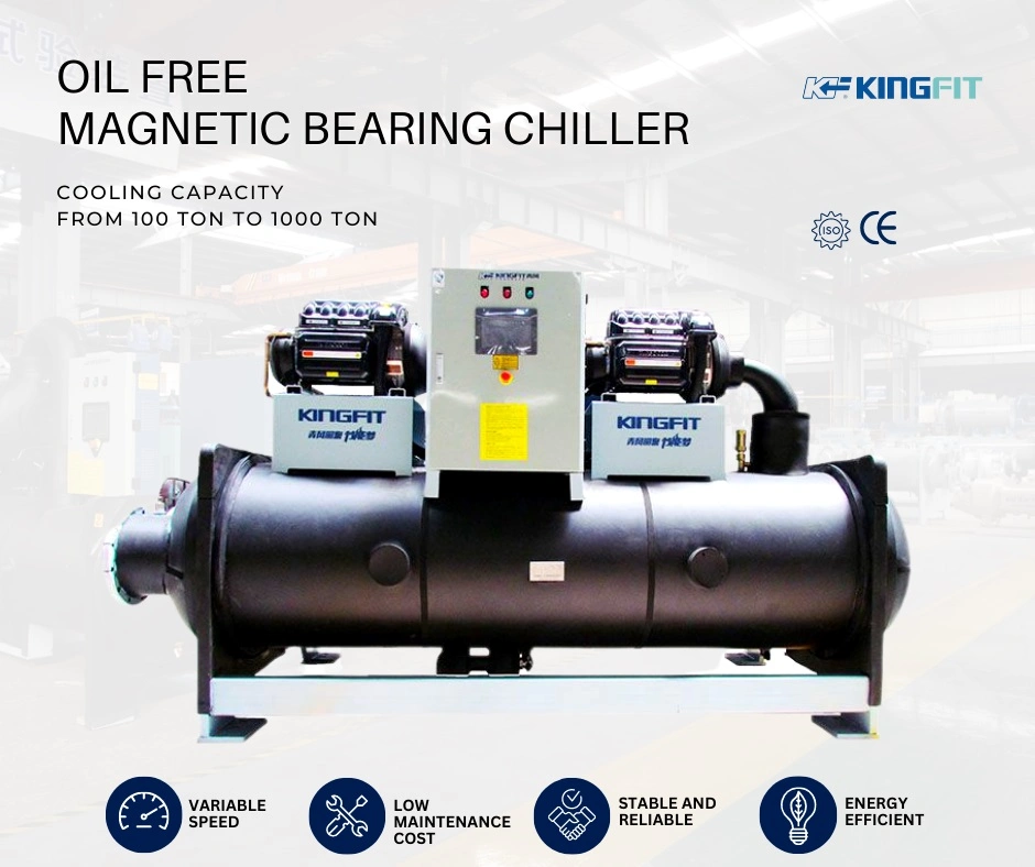 Variable Speed Magnetic Bearing Centrifugal Chiller for Industry